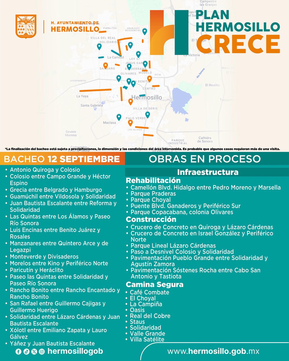 Seguimos avanzando con el bacheo en varios puntos de la ciudad y continuamos trabajando en importantes proyectos de infraestructura, rehabilitación y construcción.🦺 
#TrabajoQueSeNota
