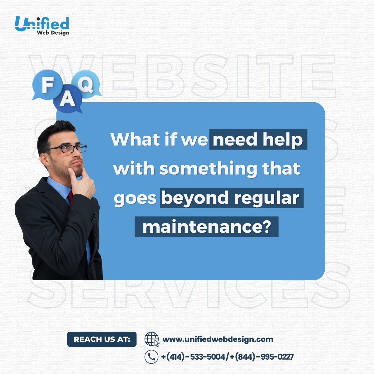 UnifiedWD's tweet image. Need more than routine site care? 💻
From one-off fixes to full redesigns, SEO, or custom features—we adapt to your needs. 👌
Let’s build what works for your biz 👉 unifiedwebdesign.com
#WebDesign #WebsiteSupport #BusinessGrowth #WebsiteMaintenance