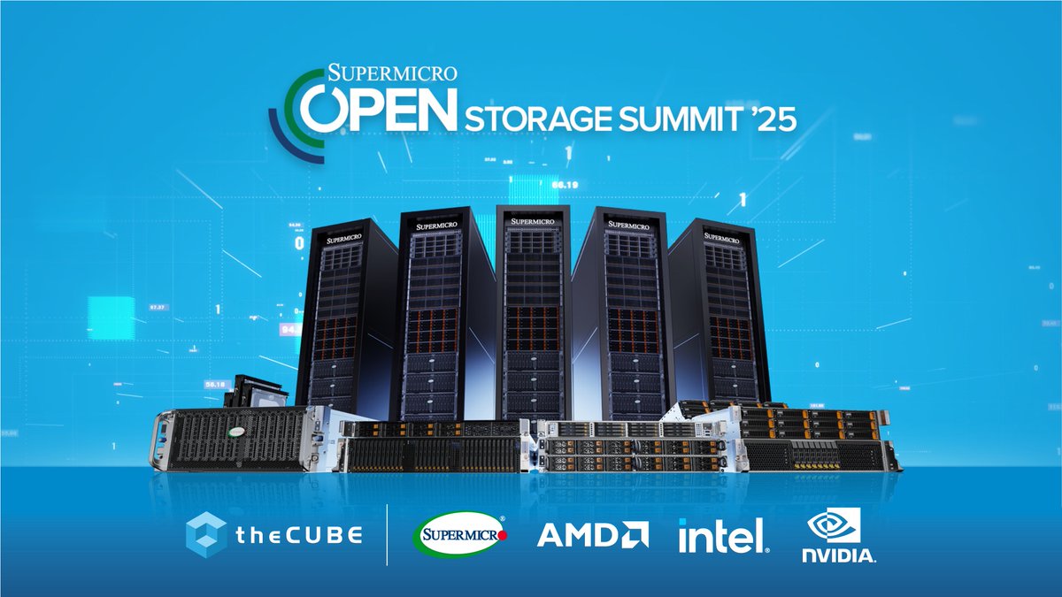 theCUBE's tweet image. If you missed it 👀 #theCUBE&apos;s @Supermicro #OpenStorageSummit coverage unpacked how AI inferencing, GPUs &amp;amp; data gravity are reshaping data storage.

👉 Here’s what stood out: 
siliconangle.com/2025/09/10/thr…