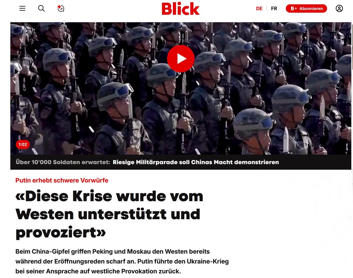 Wir alle wissen, wie der Krieg entstand und wer die eigentlichen Schuldigen sind.