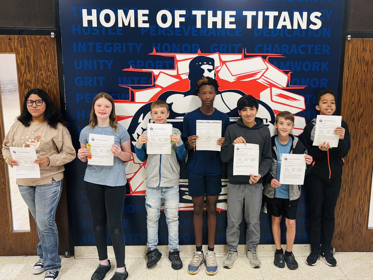 NMS_MCS's tweet image. Celebrating our Titan Students for earning Positive Office Referrals!  #northsidetitans #mcs