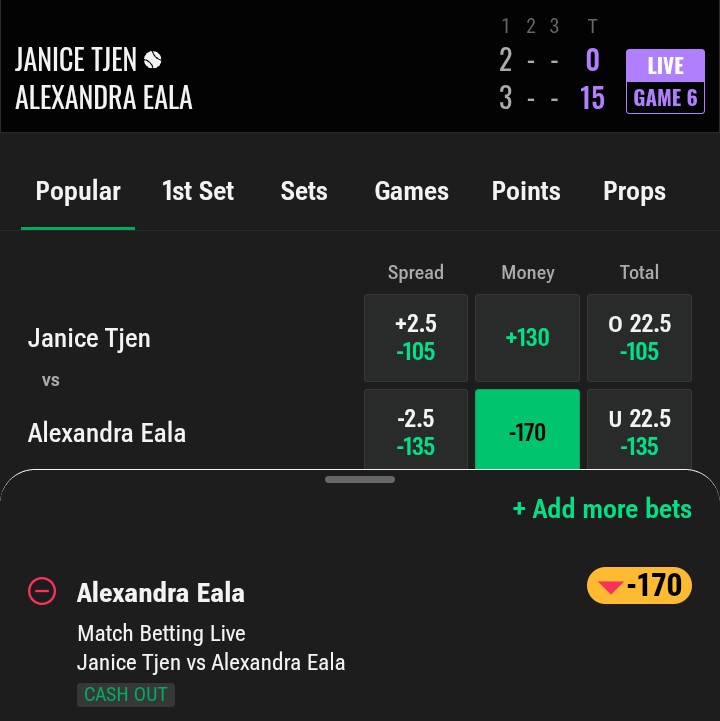 WTA LIVE ▶️ PLAY 🔥🎾 GET ON IT NOW TO GET THE BAG 👉🏾💰🎾