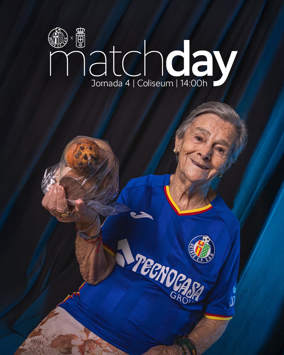 🧁 Magdalenas recién horneadas = Listos para volver a la acción. 🔥

✨ Encarna Sánchez, abonada 6176, nos recibe a todos en el Coliseum. 

💙 Porque volver a casa siempre sabe mejor si es con los tuyos.

#HoyJuegaElGeta