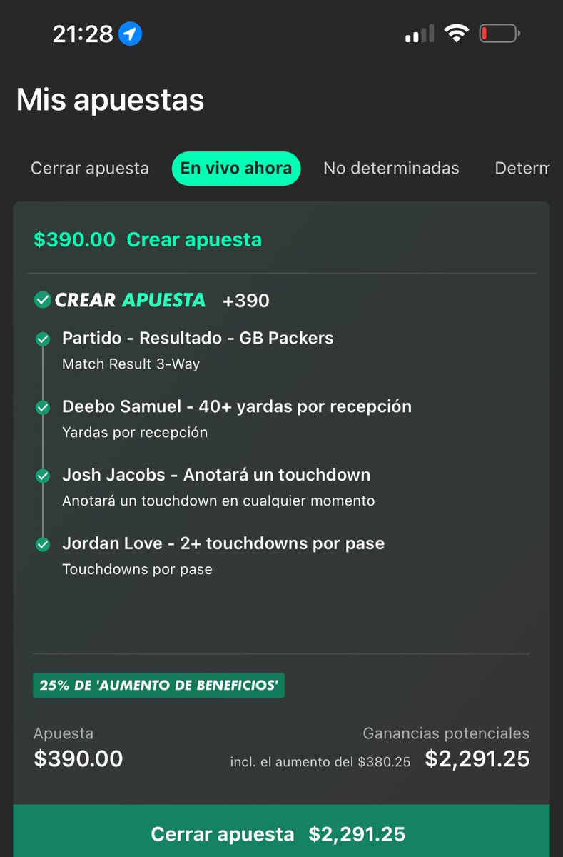 patinopicks's tweet photo. Pegamos esto en el partido de los Packers ayer estoy a nada de eyacular con esta racha 🤑 https://t.co/nEmHn3bVKg