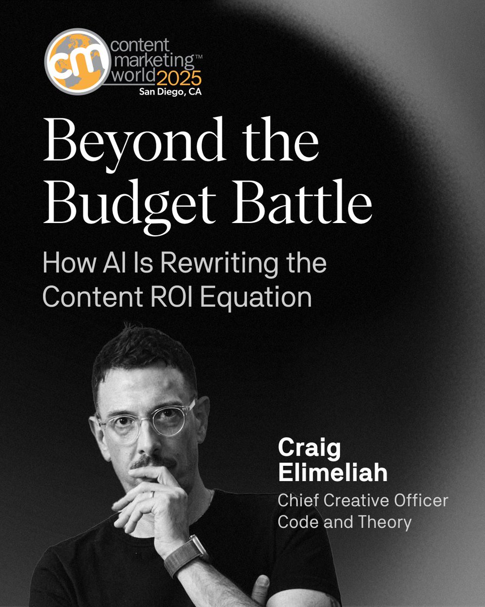 codeandtheory's tweet image. The old content model is broken.
Big budgets. Fixed assets. Diminishing returns. AI makes a new system possible— one investment, generating infinite creative variations. This changes more than content. It rewrites ROI. It reshapes how teams operate and redefines competitive…