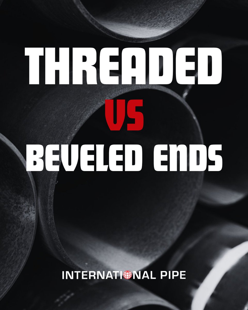 Threaded vs. Beveled Ends. What’s the difference?

Threaded = quick assembly
Beveled = clean welds

Need help choosing? Call 800-716-7473 and we’ll match the job to the end type.

#PipeTips #ThreadedEnds #BeveledEnds #KnowYourPipe #OKCPipeSupplier