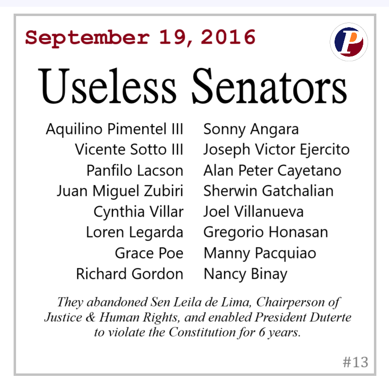 PhiliPages's tweet photo. Should we celebrate September 19 to commemorate the repeated gang rape of our nation's laws by the same people?🤔🇵🇭
@iamkarendavila @KM_Jessica_Soho @piahontiveros @ConstantKC @biancadava @manayleila @profcielomagno @risahontiveros @mariannenriquez @pia_gutierrez @mariaressa https://t.co/fIhWoCJ5Io