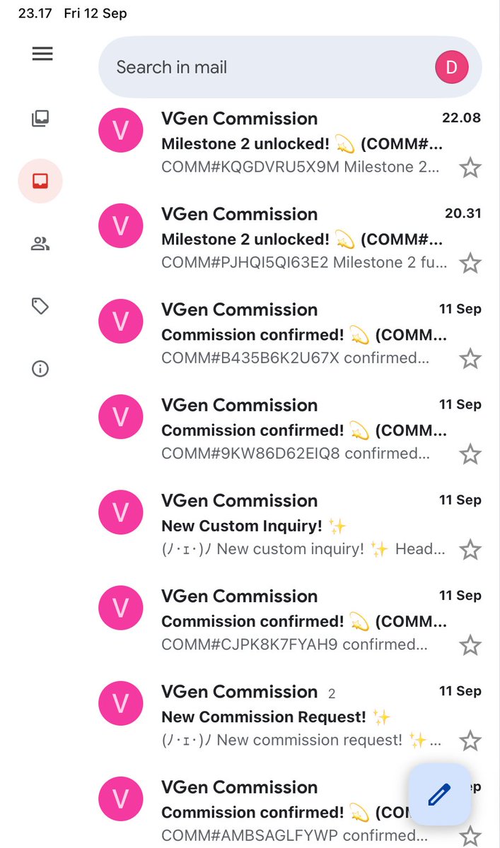 Dorimaruuu's tweet image. Manifesting this happines to everyone (づ｡◕‿‿◕｡)づ💖 
Inbox is sparkly w/ comms, tysm for trusting meee (⁄ ⁄•⁄ω⁄•⁄ ⁄)

Already finished 5 clients, zooming to the next quest🥹
Waitlist is open, feel free to drop a req slots start again next week (o´▽`o)