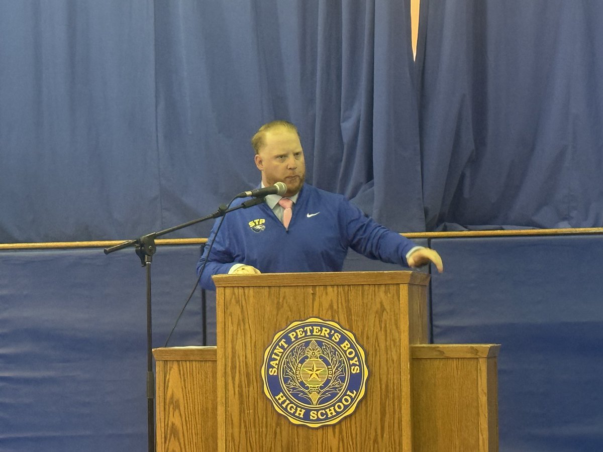 2025-2026 Student Council Elections!!! <a href="/STP_Eagles/">Coach Mark DeCristoforo</a> <a href="/StPetersBoysHS/">St. Peter's Boys High School</a> 
Thank you to Mr. DeForest for delivering on another event.