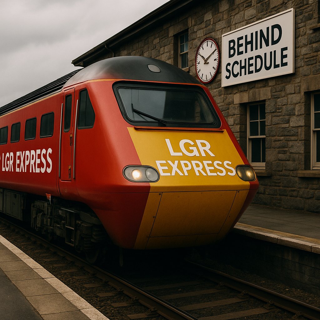 🚨 The #LGR Express has lost its driver.

Rayner – gone.
McMahon – sacked.
Shadow elections – slipping.
May 2026 – 9 mths away! 

DCC say their train is “on time” but first 9 councils are already late.

The truth? 🚂 LGR is stuck in the sidings.

#DevonDeservesBetter
