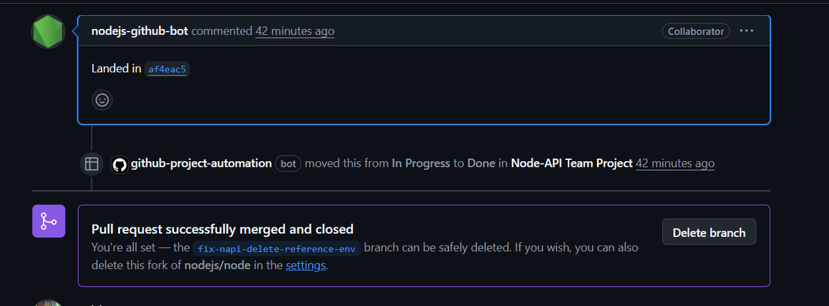 JeetuSuthar_7's tweet image. Excited to share that my second PR to Node.js just got merged!
#OpenSource #NodeJS