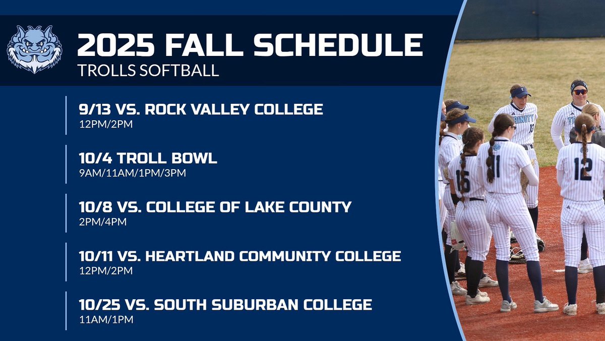 Trolls 2025 Fall Schedule 🧌 #compete