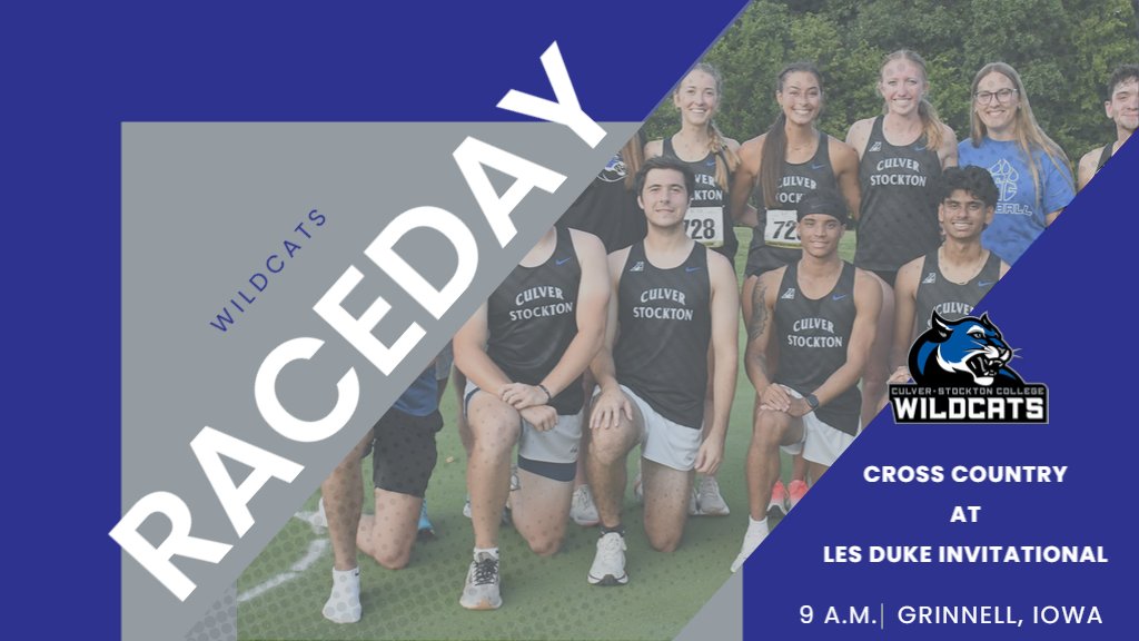 CSCWildcats's tweet image. Race Day for @CSCWildcatXCTF today at the Les Duke Invitational in Grinnell, Iowa. Men's race slated to start at 9 a.m. followed by the women's race at 9:45 a.m.
#GoWild #HeartXC #NAIAxc