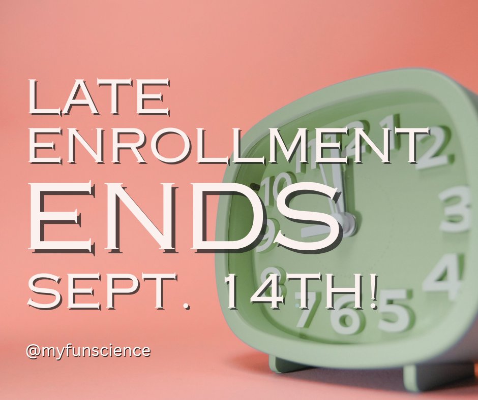 📅 Only 2 Days Left!
🚨 Late Enrollment closes Sept 14
🎒 Join live, Christ-centered classes now!
👉 Enroll today: [myfunscience.com/courses/]
