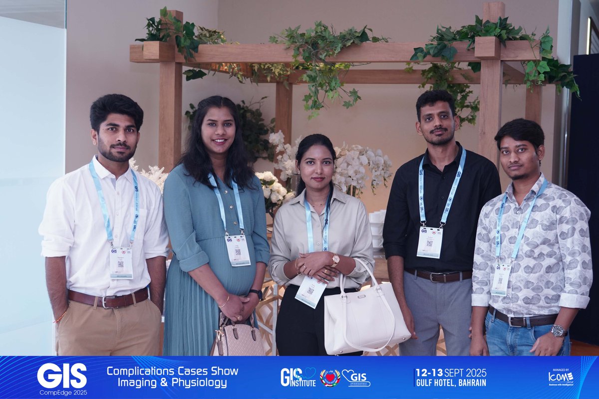 GisGulf's tweet image. From groundbreaking scientific sessions to shared smiles and meaningful connections—GIS CompEdge 2025 brings it all together

#GISCompEdge2025 #casescomplications #imaging #physiology #cardiology #MedicalConference