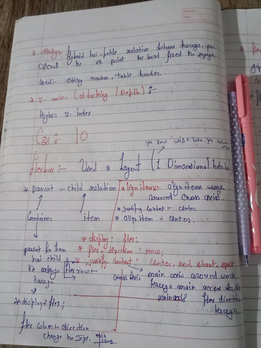 Snycoder_x's tweet image. ✨Day 10:
I learned how to use Flexbox:-
✅ Align items (justify-content & align-items)
✅ Wrap elements (flex-wrap) 🔄
✅ Control size (flex-grow/shrink/basis)
Flexbox = easy responsive layouts! 🚀💻
Thank you bhaiya 😊
#WebDevelopment
#100DaysOfCode #WebDev #CSS #Flexbox
