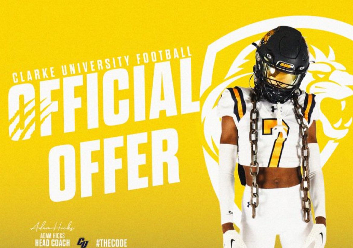 D1bubb's tweet photo. Blessed and honored to receive my 2nd offer from @CoachHicksCU and @ClarkePrideFB https://t.co/4VBgsxdVSV