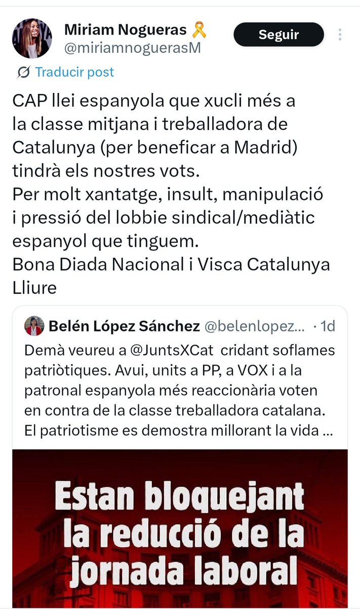 La dreta és dreta, aquí i a madrí.
De totes maneres, tant se val. 
No oblidem que, on de veritat es produeixen els canvis, és a les urnes. 
Que no t'enganyin.