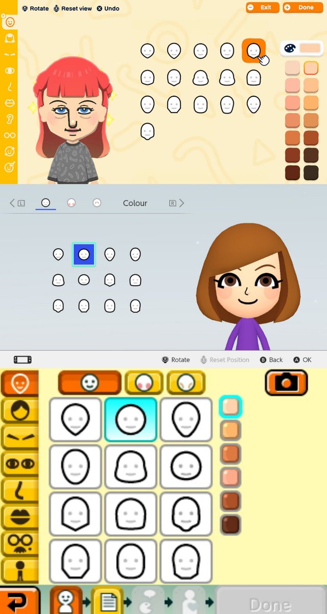 There are 4 new Mii Face Shapes (16 in total), 3DS, Wii U and