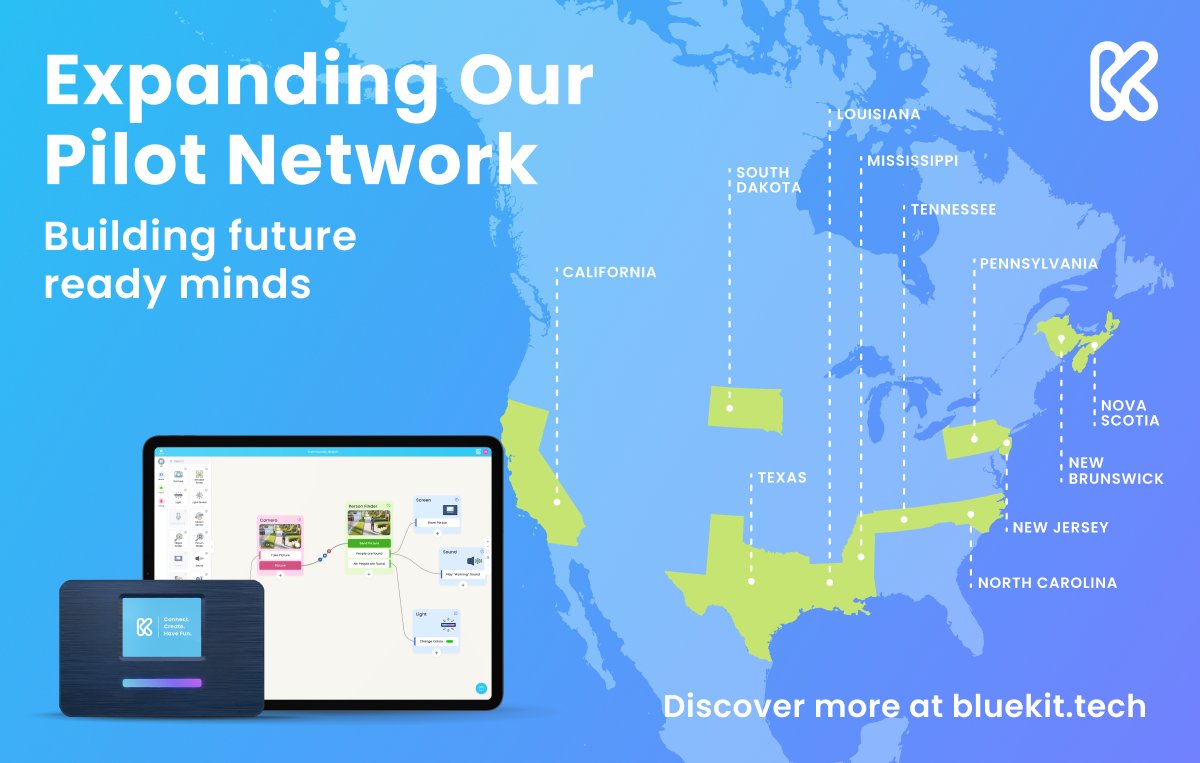 Exciting growth ahead for BlueKit! We’re thrilled to be expanding our pilots across schools and districts. The journey is just beginning, and we can’t wait to see what’s next! 🌎✨

Discover more at bluekit.tech