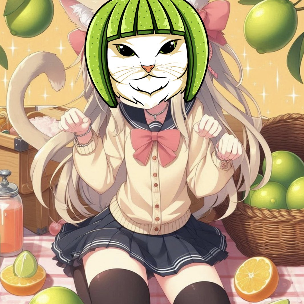 Lime Cat tweet media