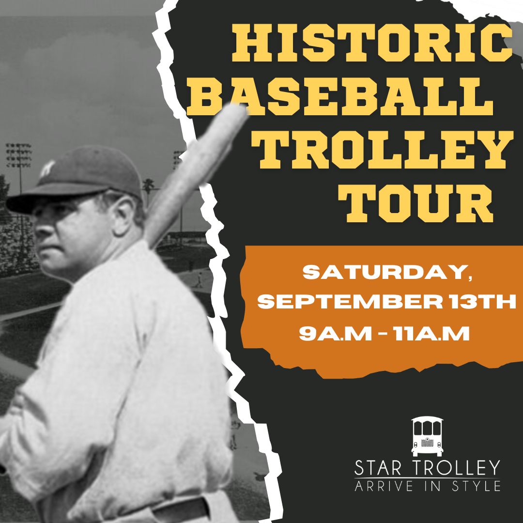 Join us on Saturday, September 13th for a trolley tour through baseball history in St. Petersburg!

Curated by the Society for American Baseball Researchers (SABR), the tour will travel through the history of America’s pastime in St. Pete. 

lp.constantcontactpages.com/ev/reg/mzzqs2n