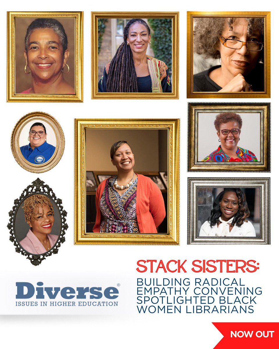 Now out in <a href="/DiverseIssues/">Diverse: Issues In Higher Education</a> 🔥 

Stack Sisters: Building Radical Empathy Convening Spotlighted Black Women Librarians

Honored to lift up the memory work &amp; radical empathy of Black women archivists + librarians. Ever-grateful to teach + tell these stories!

bit.ly/47ABpLH