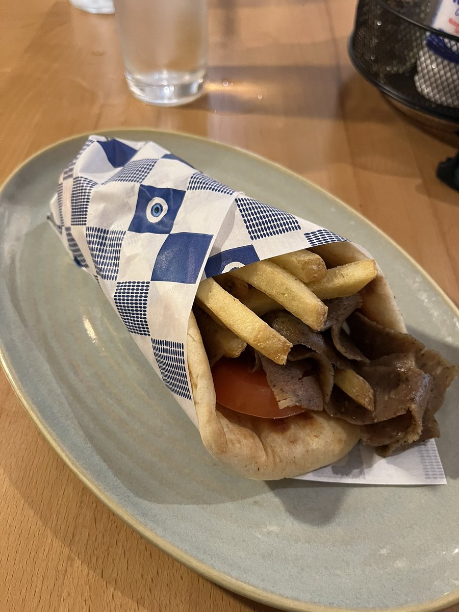 Beef and lamb gyro for lunch