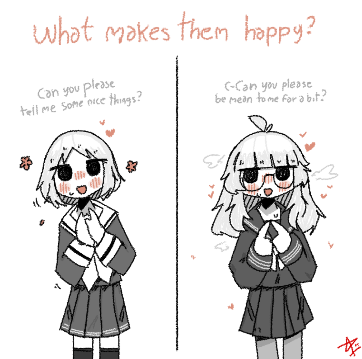 ComradeAshenov's tweet photo. Differences between girls. https://t.co/W5EzyaryNY