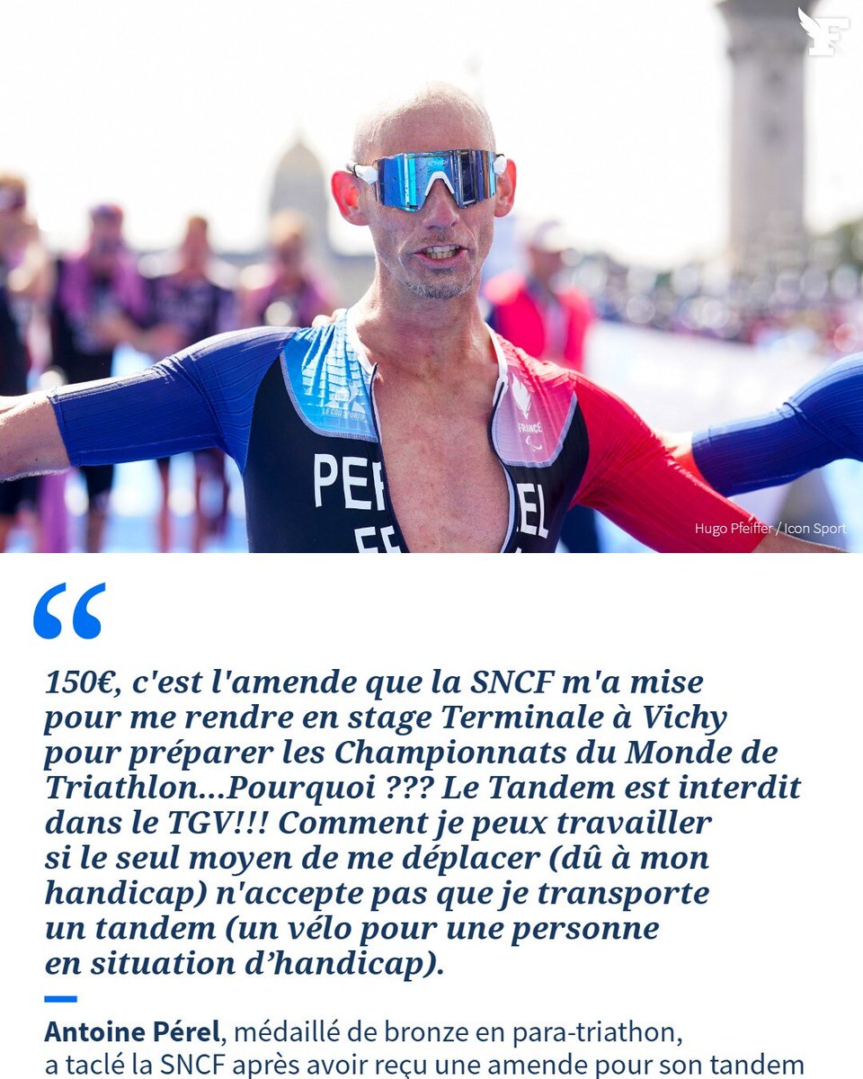 Le_Figaro's tweet photo. Un médaillé aux JO paralympiques fustige la SNCF après une amende.➡https://t.co/pwzrWggNz1 https://t.co/noluG3lWsZ