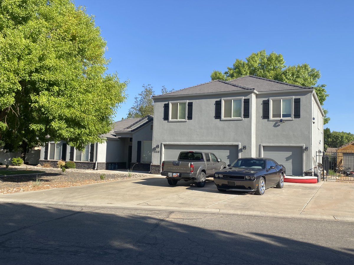 EDITED POST - (Unsure if the car in the driveway is the same car the police mentioned. ) Photo from <a href="/LawCrimeNetwork/">Law&Crime Network</a>  producer of Tyler Robinson's family home, where he reportedly drove to after the shooting.   #CharlieKirk