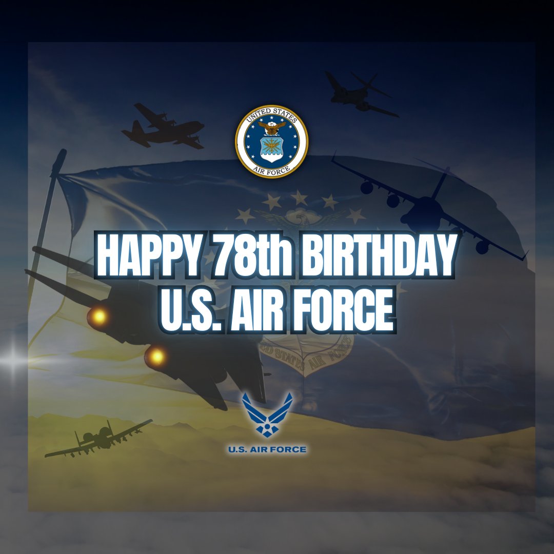 For 78 years, the U.S. Air Force has lived its motto: "Aim High...Fly-Fight-Win "Today, we salute their history, honor their service, and celebrate their future. 🇺🇸🛫 Happy Birthday! #AimHigh #FlyFightWin #airforce78 #USAFBirthday78 #ProudToServe #toppaycarrier