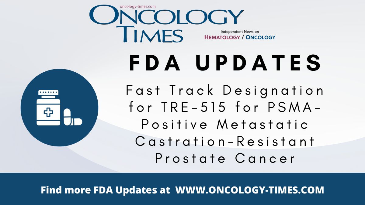 OncologyTimes's tweet image. The #FDA granted #FastTrack designation to TRE-515 in combination with radioligand therapy for the treatment of #ProstateCancer. Read more FDA updates: ow.ly/LtwF50WUGvX