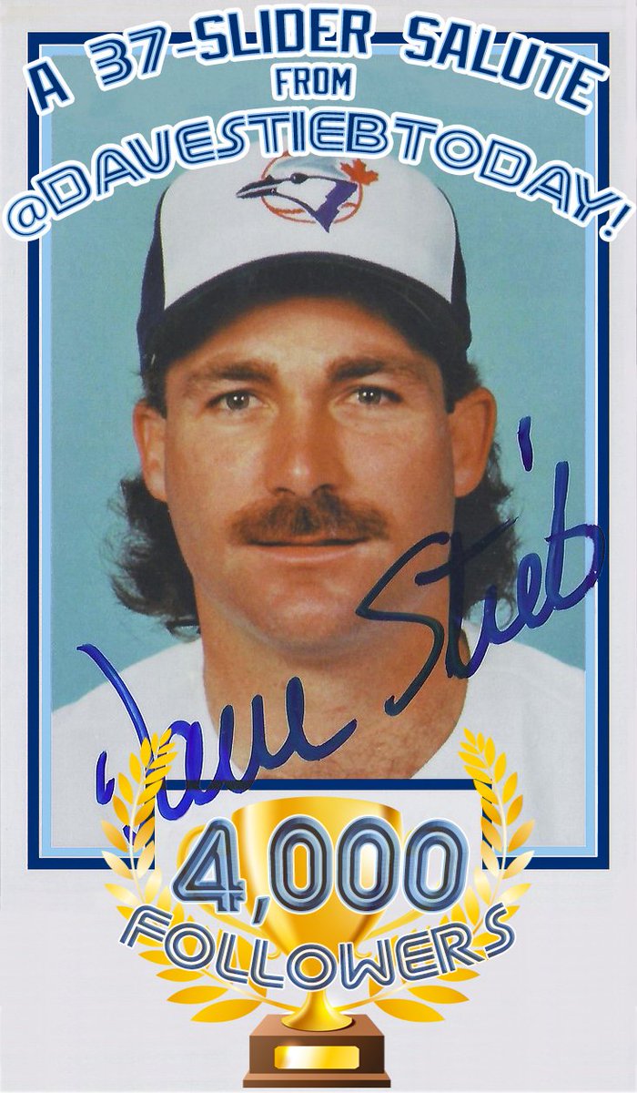 DaveStiebToday's tweet image. September 12, 2025 - ⚾️ We&apos;ve hit 4000 followers! ⚾️

Thanks, #StiebNation! Many of you have been on this journey with us since March &apos;22 that coincided with the @jon_bois doc &amp;amp; we hope it&apos;ll culminate with Stieb in his rightful place: the @BaseballHall of Fame. 💪🏼 #Retire37