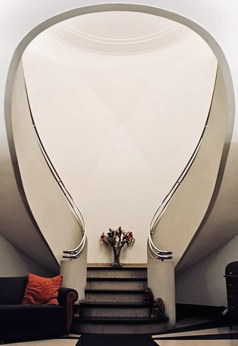 Art Deco magnificent staircase at Monplaisir-Helmet, Brussels