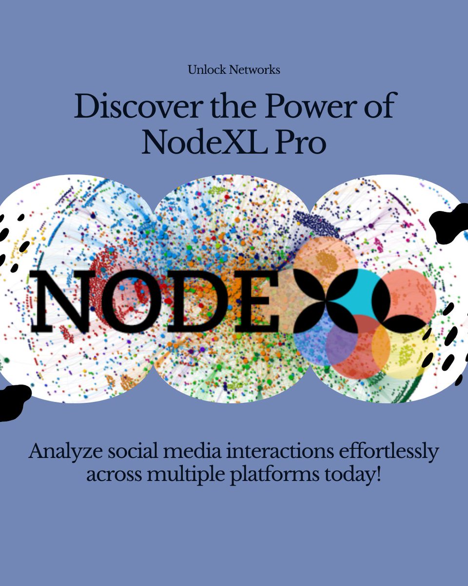 Discover the hidden power of networks with NodeXL Pro
26 September: nuel.ink/1ObCTJ
#PhdChat #AcademicChatter #sociallistening