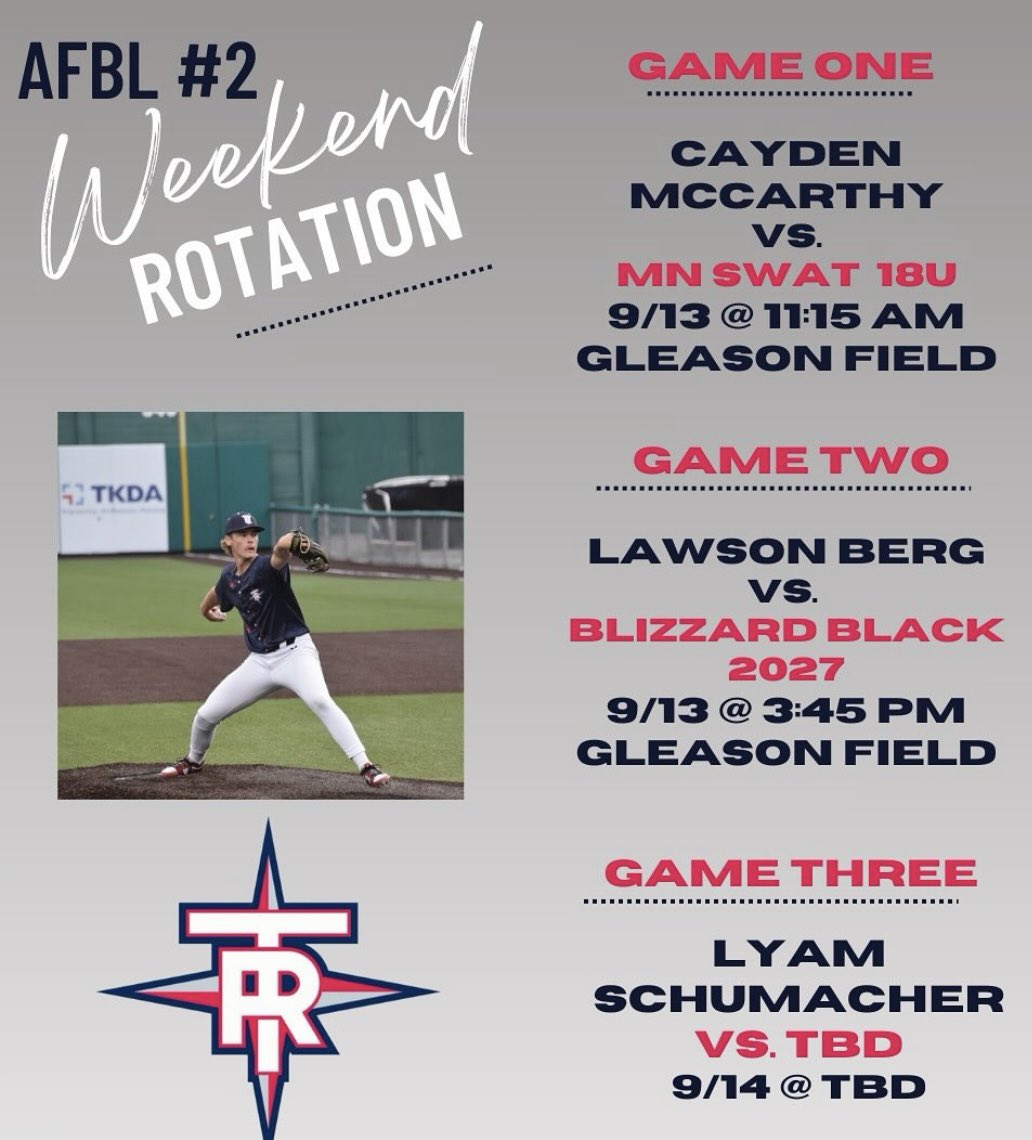 Excited to have the opportunity on the hill tomorrow!! 
<a href="/TurtleRiverBB/">Turtle River Baseball Club</a>