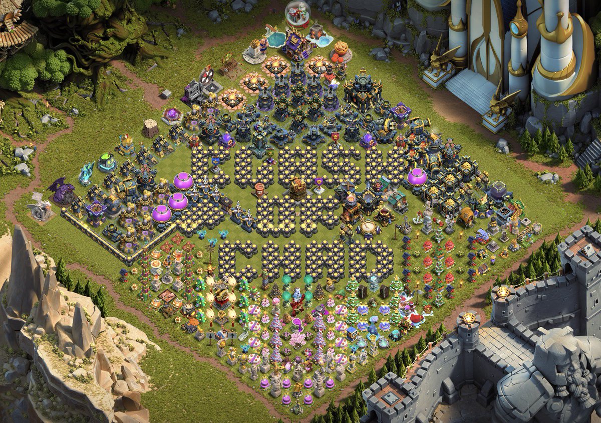Clash_Of_Chad's tweet image. 1 an jour pour jour sépare ces deux screens. Le nombre de décos supplémentaires est ahurissant (arrêtez par pitié) @supercell #ClashOfClans #decoration