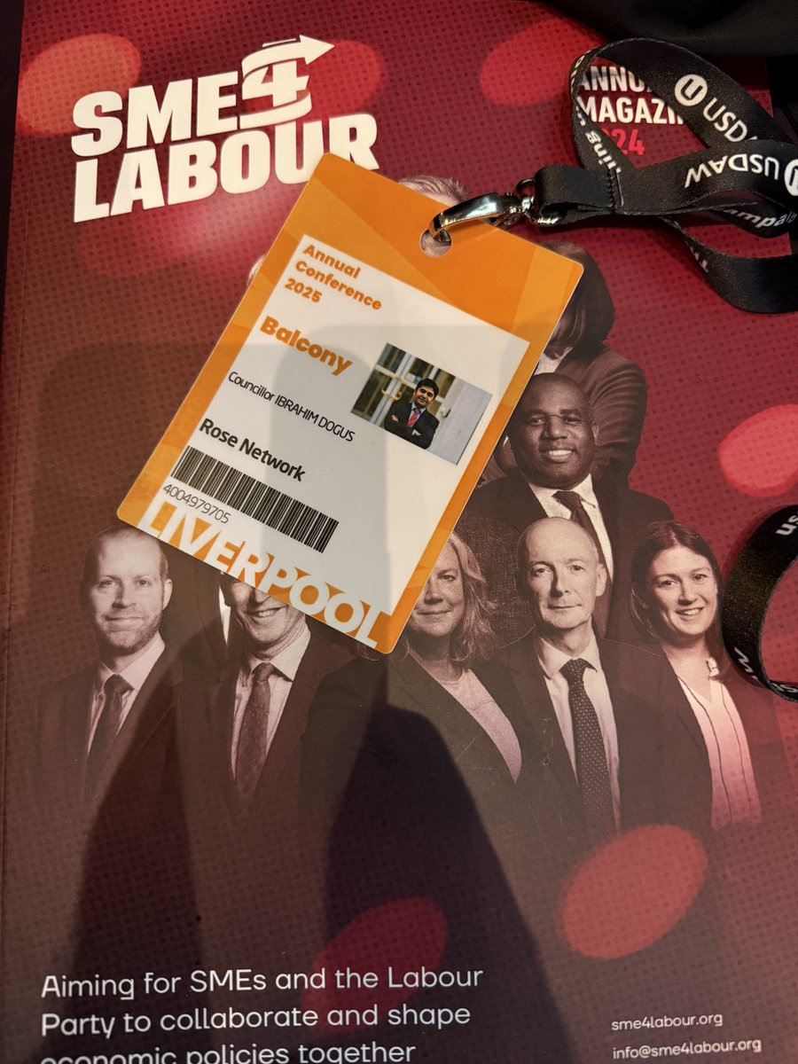Just received my pass and I’m thrilled for the Labour Conference 2025! As usual, @SME4Labour has put together a fantastic programme of events. Join us! Check and register here: 

sme4labour.org/labour_party_c…

#LabourConference #SME4Labour #Lab25