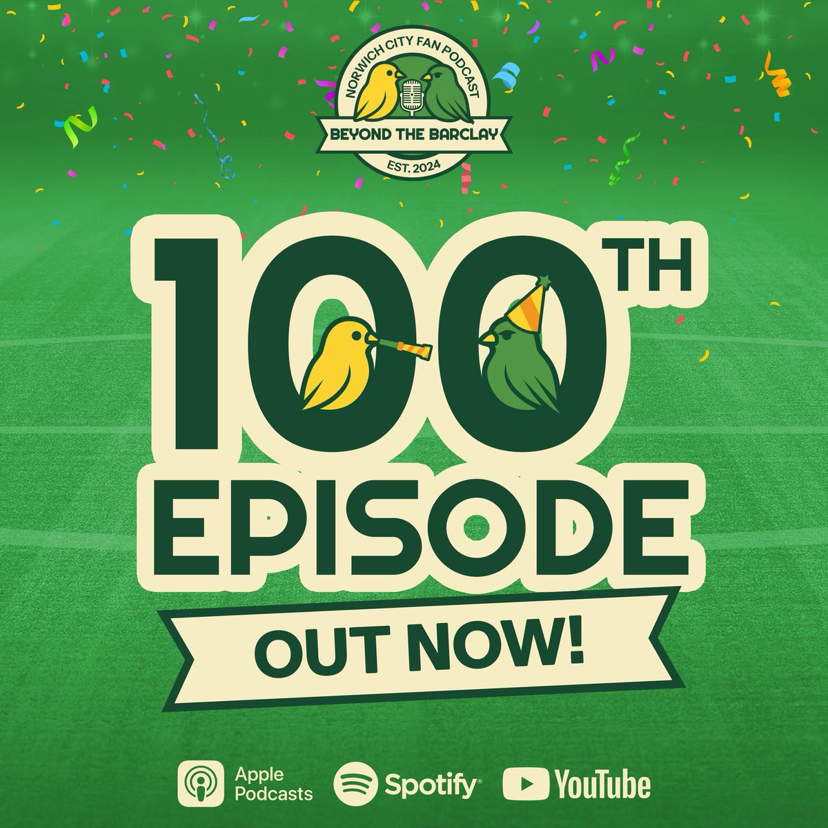 Our 100th episode was Cillian &amp; Nick’s On The Road Coventry City special 🏟️🟡🟢

To celebrate, Jez, Morgan, Cillian, Izzi + Catherine Basey-Fisher (Masterseal) &amp; Alex Pye (Pye Design) sat down for a milestone special full of #NCFC chat.

A massive thank you to our team and all of