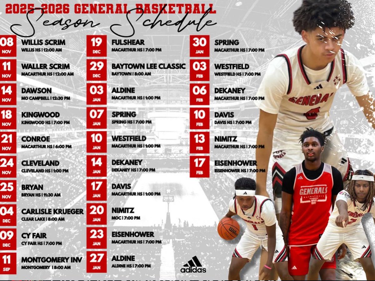 DeuceTatmon (@deuce31k) on Twitter photo My school ball schedule for my 2nd year on varsity expect some real noise‼️25-26 #classof2028
<a href="/BigMacHoops/">MacArthur Generals Basketball</a>
<a href="/ShannonASpencer/">Coach Spencer</a> <a href="/CoachSchuHoops/">Scott Schumacher</a>
<a href="/UndiscoverHoops/">Undiscovered Recruits</a>
<a href="/djones8301/">Doug Jones</a> My school ball schedule for my 2nd year on varsity expect some real noise‼️25-26 #classof2028
<a href="/BigMacHoops/">MacArthur Generals Basketball</a>
<a href="/ShannonASpencer/">Coach Spencer</a> <a href="/CoachSchuHoops/">Scott Schumacher</a>
<a href="/UndiscoverHoops/">Undiscovered Recruits</a>
<a href="/djones8301/">Doug Jones</a>