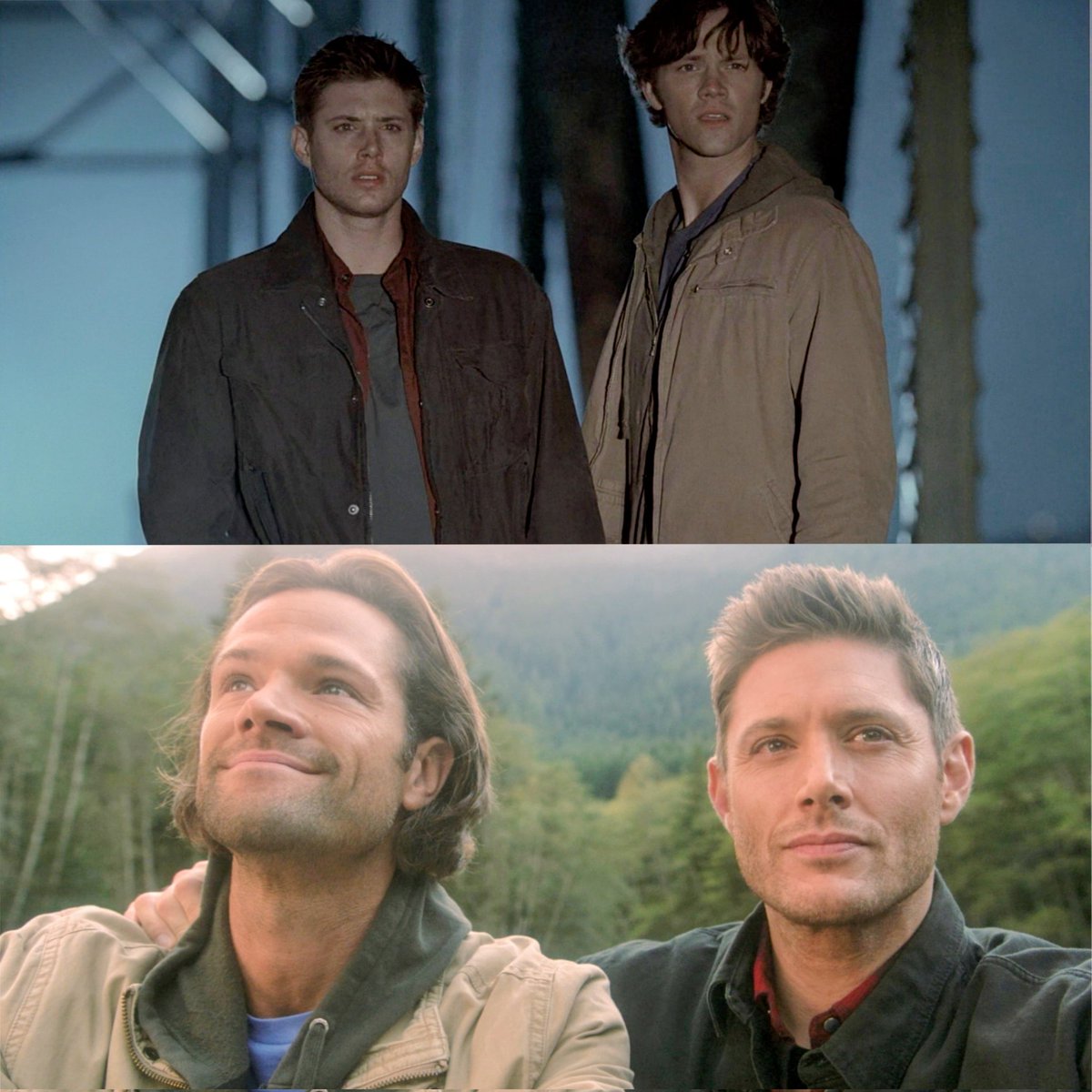 spn_aesthetic's tweet photo. Take me back to the start 

1x01 Pilot - 15x20 Carry On https://t.co/s6yqA0zS1B