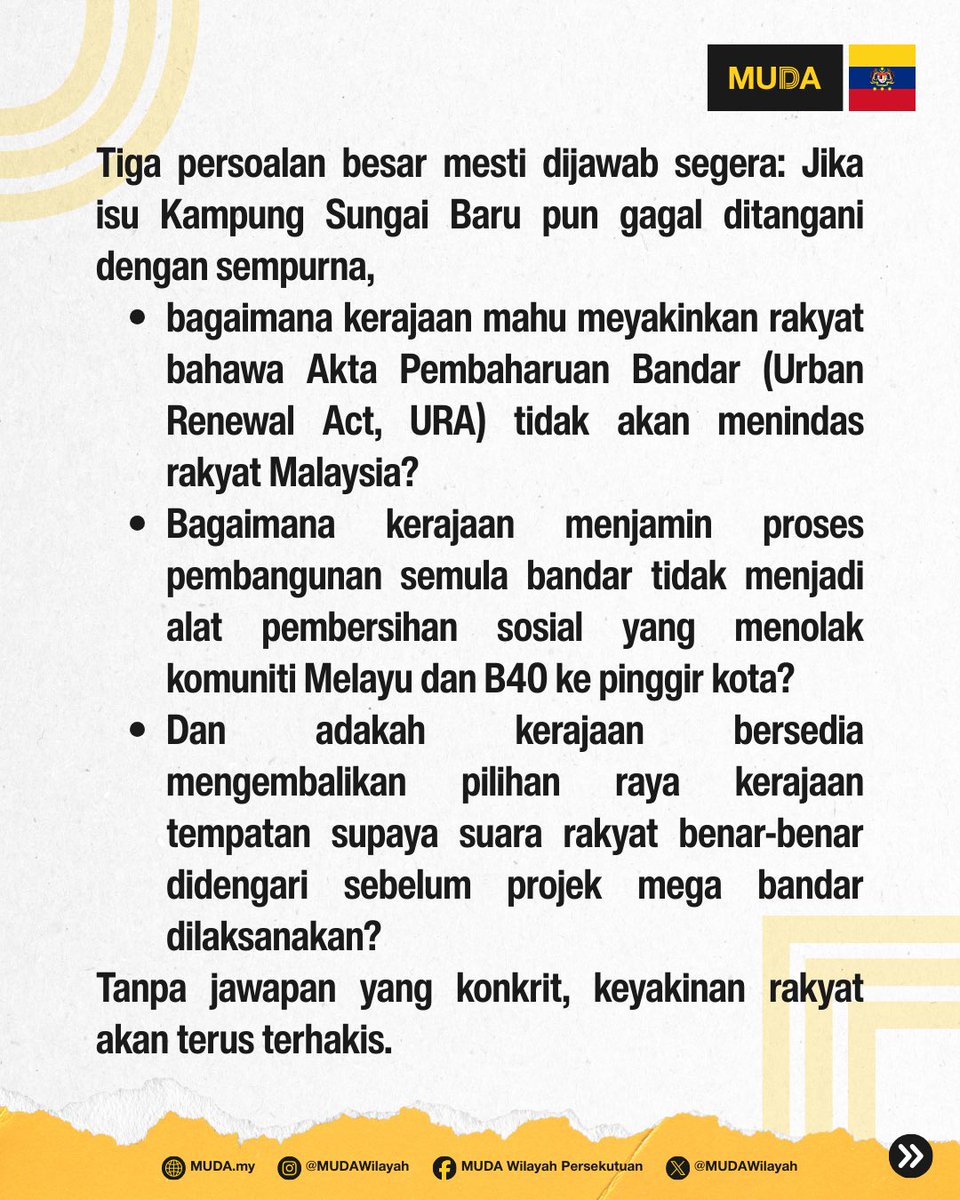 Parti MUDA Wilayah Persekutuan tweet media