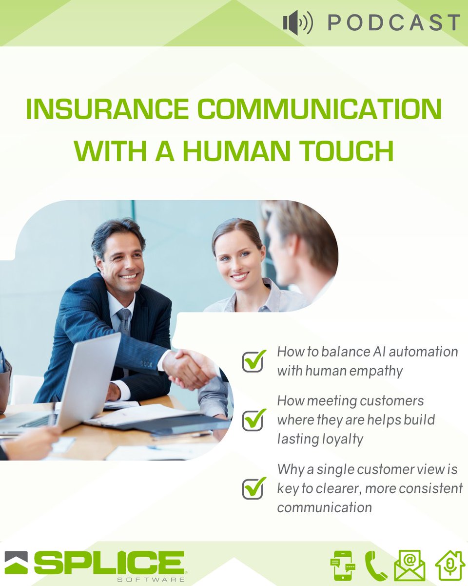 SPLICESoftware's tweet image. How do you balance automation with empathy?

On this #TBT podcast, SPLICE CEO @TKtechnow joins Abel Travis to explore human-centered insurance communication and why it matters more than ever.

Tune in: hubs.la/Q03HSvZ00

#SPLICESoftware #Insurtech #InsuranceCX