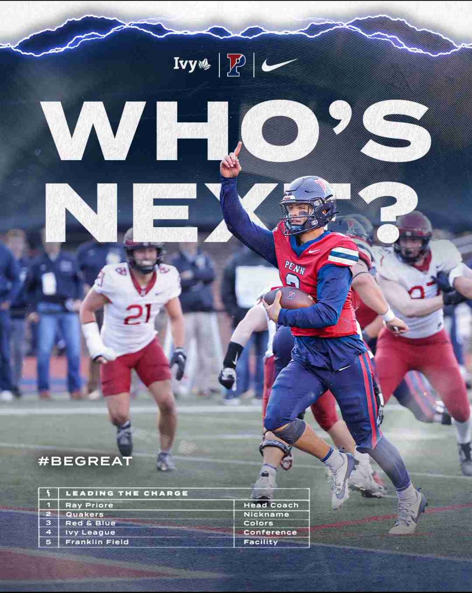Thank you <a href="/PennFB/">Penn Football</a> and <a href="/CoachDupont/">Jon Dupont</a> 

#FightOnPenn X #BEGREAT