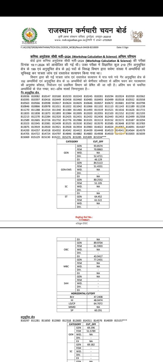 माता - पिता और गुरुजनों के आशीर्वाद से 
आज कनिष्ठ अनुदेशक ( कार्यशाला गणना और विज्ञान) के पद पर अंतिम रूप से चयन हुआ।
💐🎉🙏🙏🙏
#जय_श्री_कृष्ण
<a href="/alokrajRSSB/">Alok Raj</a> <a href="/BadhalDr/">डॉ भाग चन्द बधाल DR BHAG CHAND BADHAL, RAS</a> <a href="/BhajanlalBjp/">Bhajanlal Sharma</a> 
सभी साथियों को बधाई