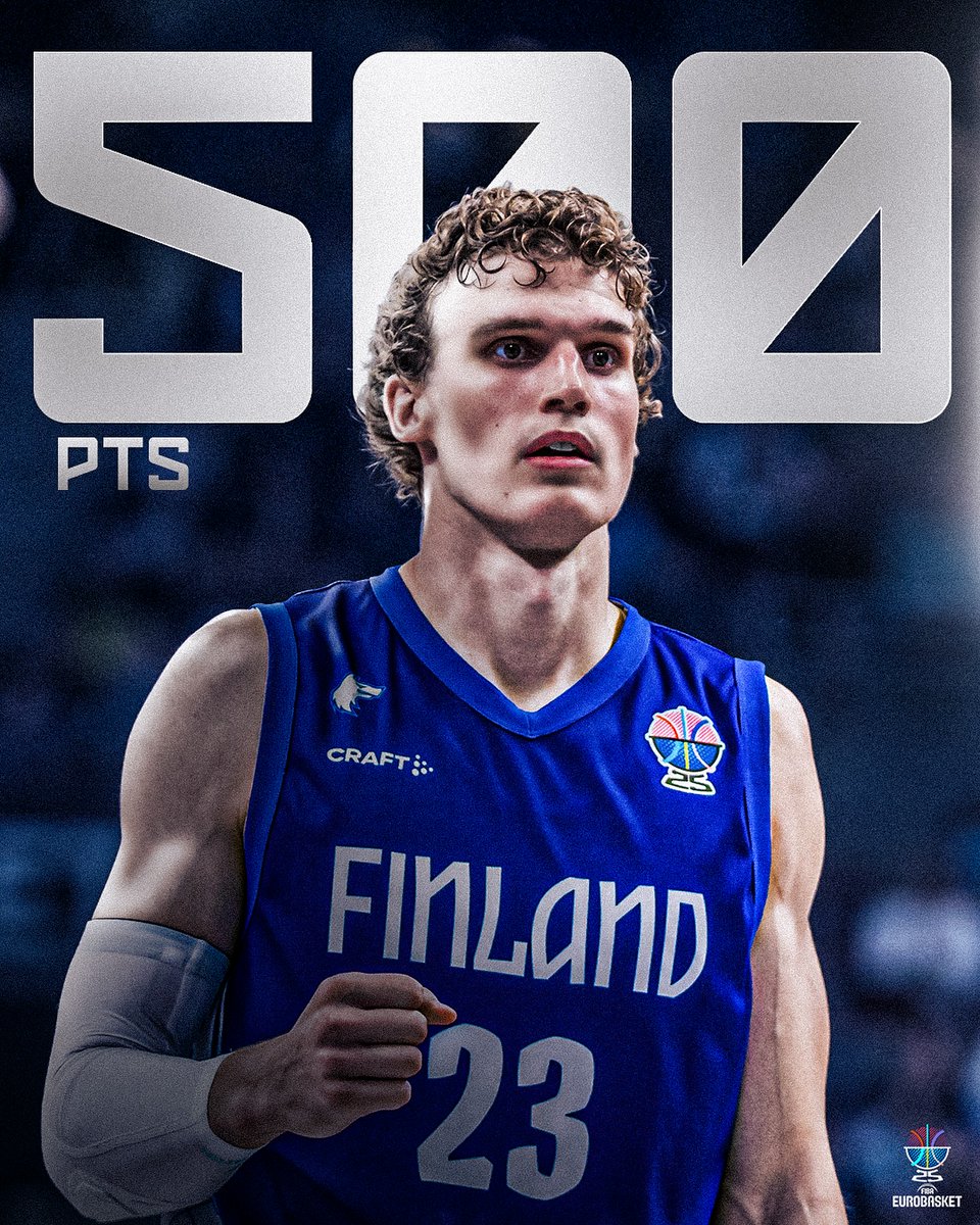 incap_group's tweet image. A tough battle in Riga ended in the #EuroBasket2025 semi-final, as Germany took the win over #Finland.🏀Special congratulations to Lauri Markkanen, who became only the second Finnish player ever to score 500+ points in EuroBasket history.🔥Bronze medal game this Sunday.💪🇫🇮