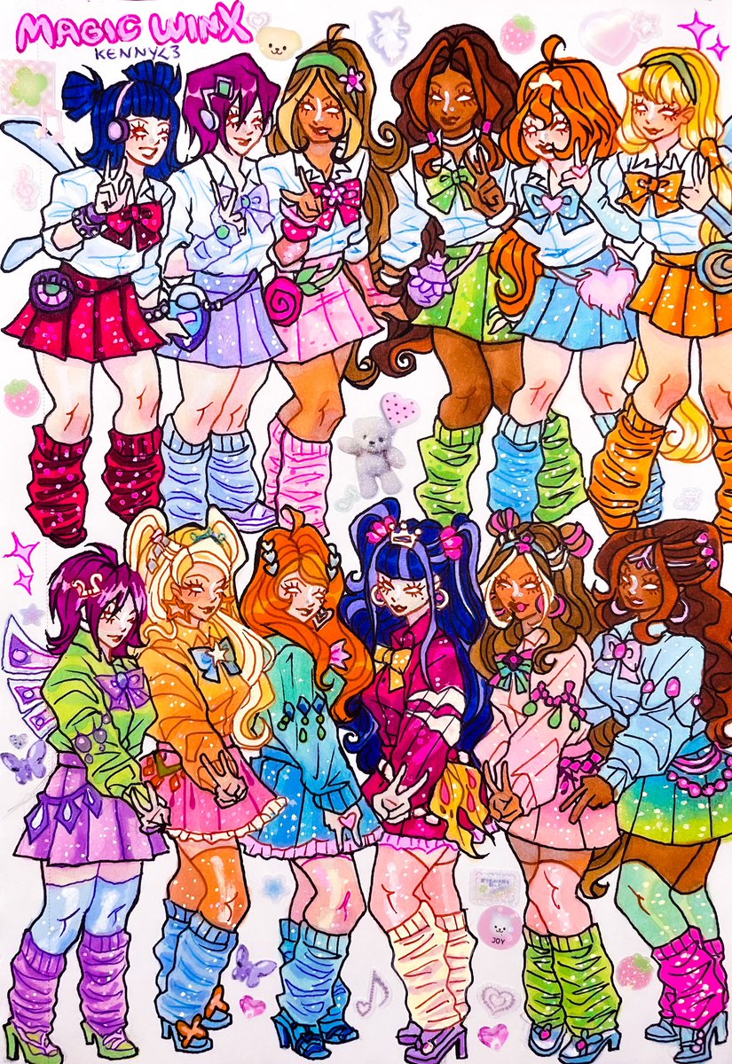 Wickedmenz's tweet photo. Winx Gyaru transformations 👀 https://t.co/6YSL0dLmqc