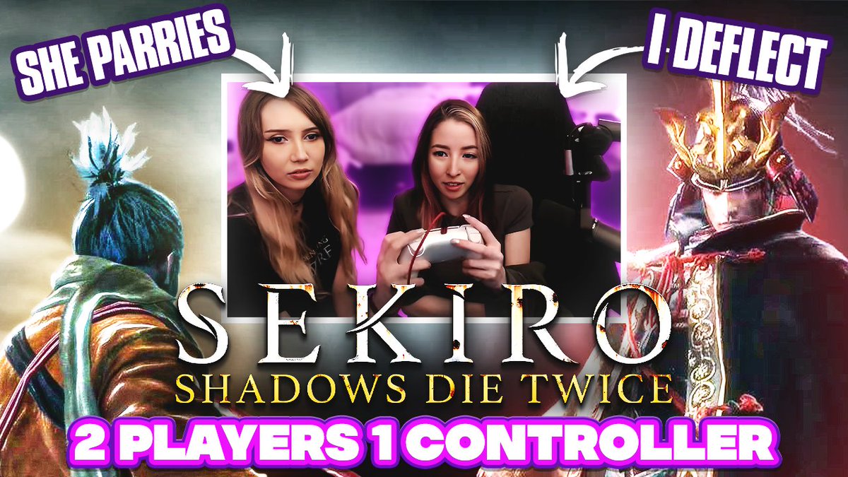 TheLarxa's tweet image. New YouTube video! 2 girls 1 controller SEKIRO LETSGOOOOOOOOOOO video link in the replies! Likes and comments always appreciated &amp;lt;3