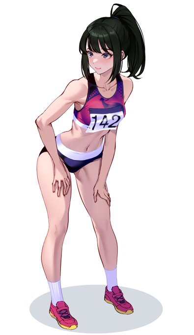 陸上のお姉さん 